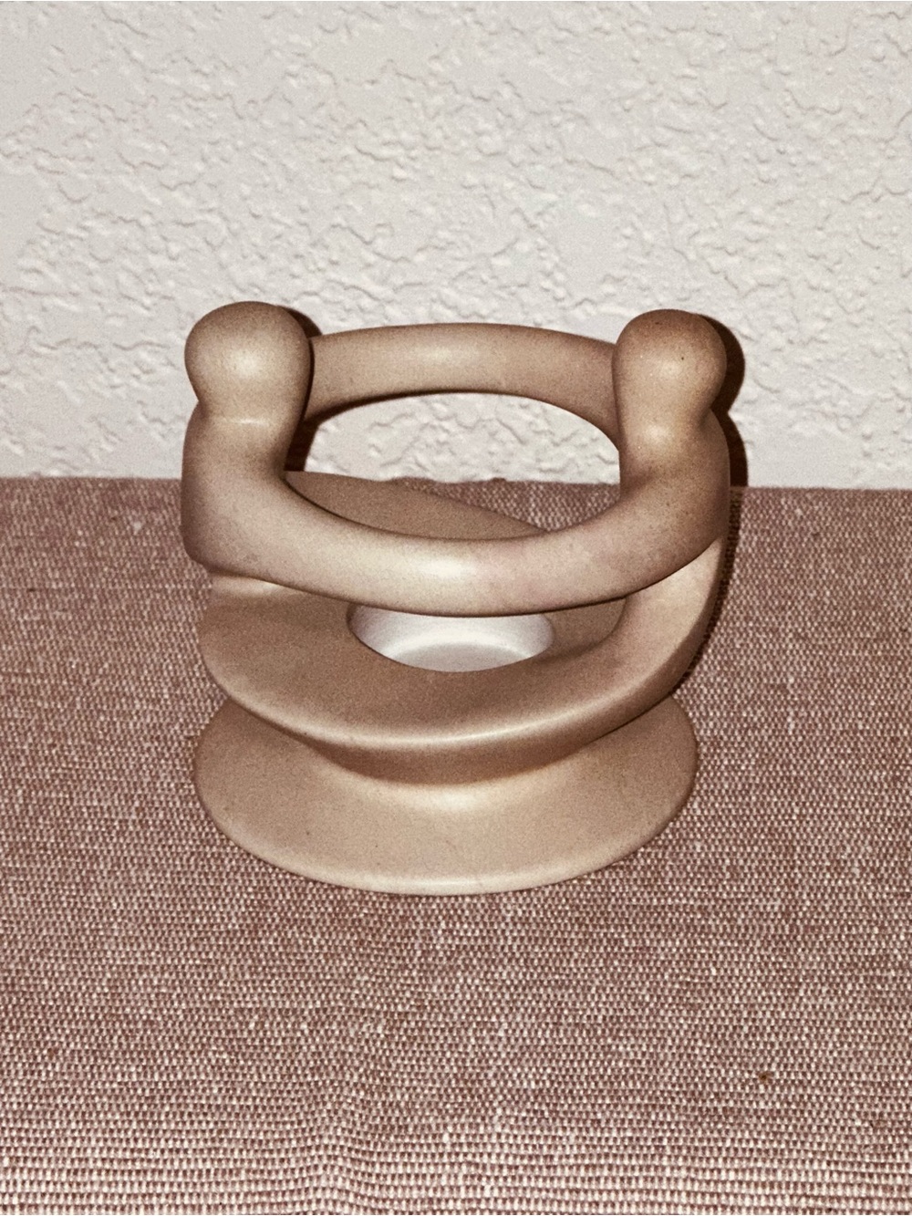 Neutral Tan Ceramic Decorative Sculpture - Home Accents